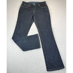 Wrangler Q Baby Bootcut Dress Jeans Women 9/10 x‎ 32(30X32 mid rise Dark Wash